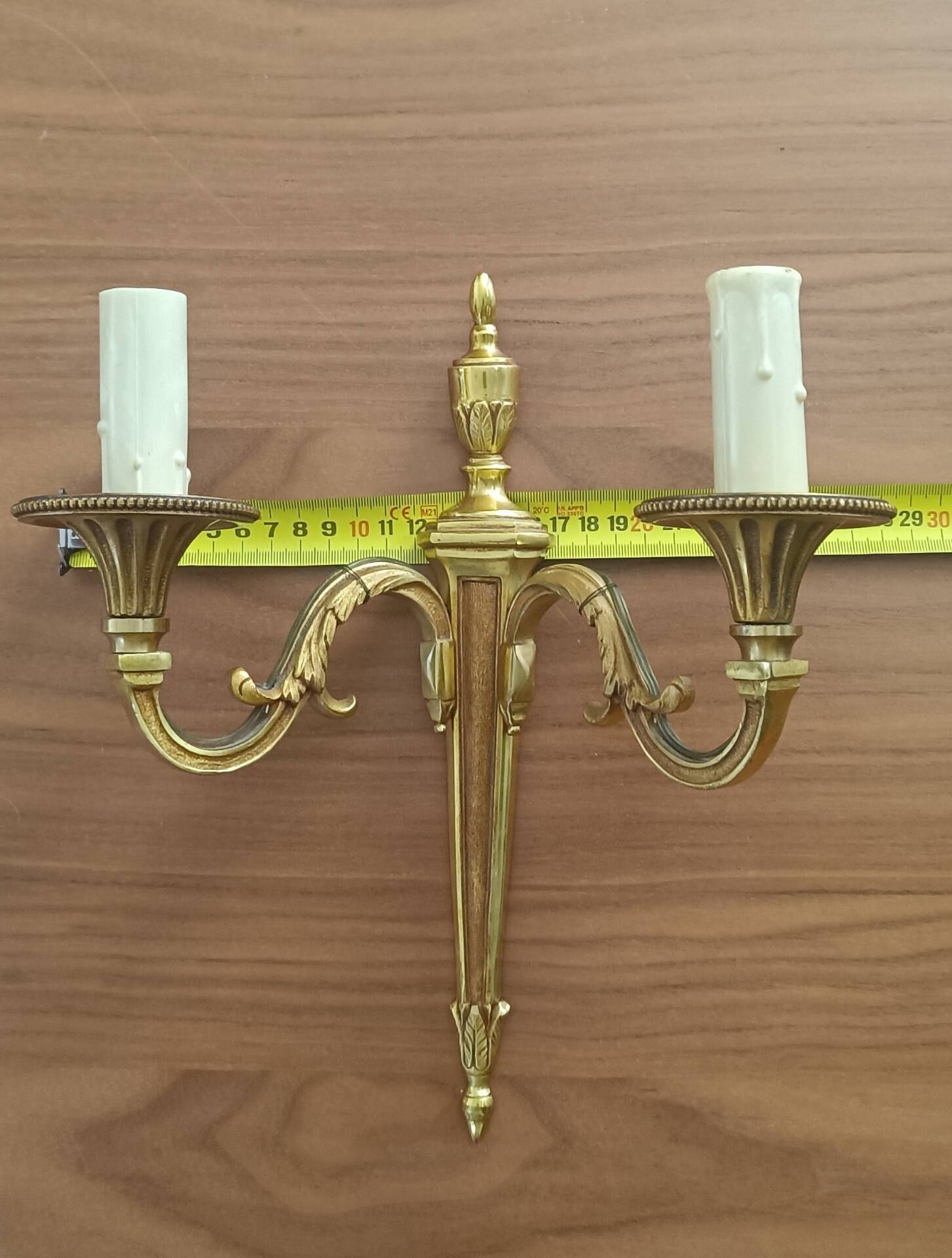 Pair of Louis XVI wall sconces in gilded bronze – Maison Lucien Gau