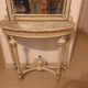 Console half-moon and trumeau mirror in Louis XVI style
