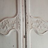 Pair old weathered doors height 154 cm