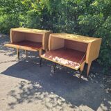 2 tables de chevet vintage