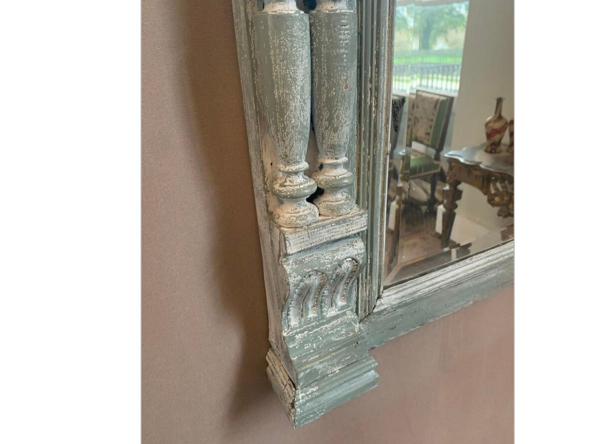 Neo-Renaissance mirror in patinated wood 19th century