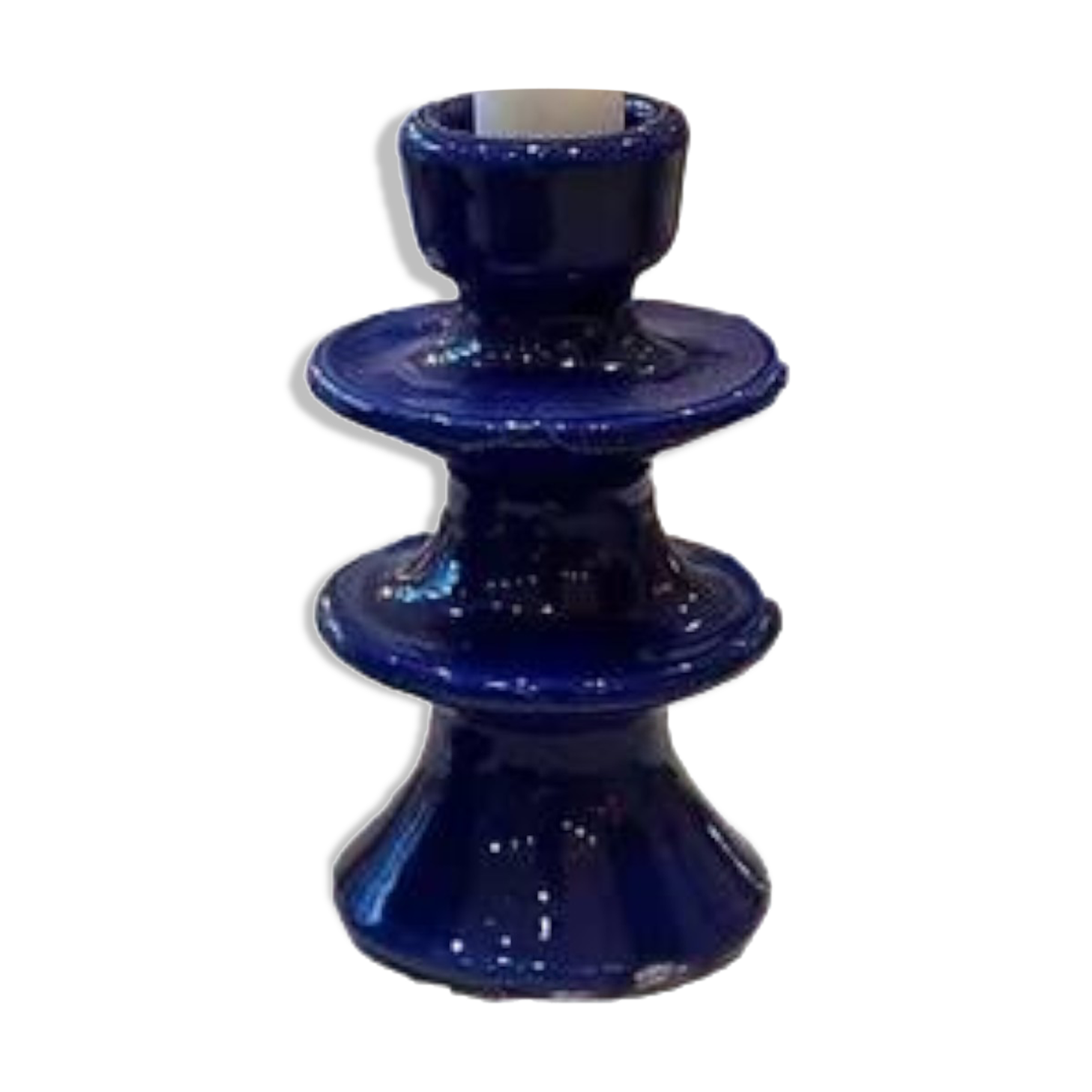 Majorelle dark blue candle holder
