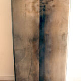 Industrial metal cloakroom 3 doors rounded corners