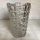 Czechoslovakia Union Crystal Vase, Lens model, 1950s