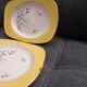 Set of 2 vintage earthenware dishes from Salins