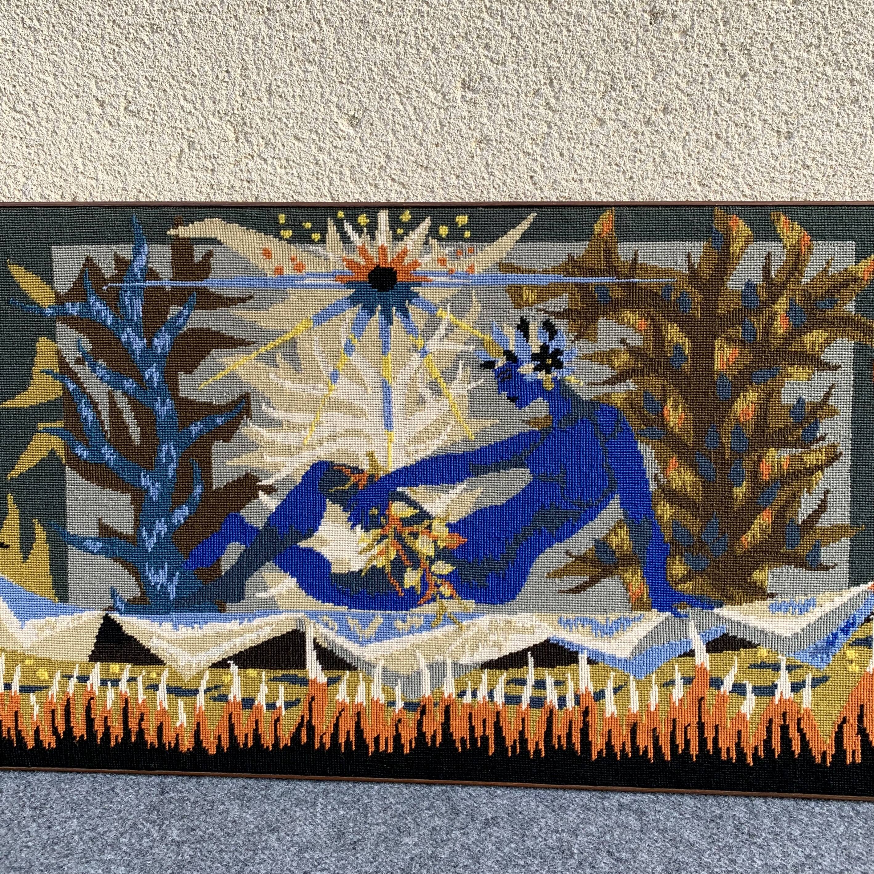 Tapestry The Boat of the Ondine, canvas 1970