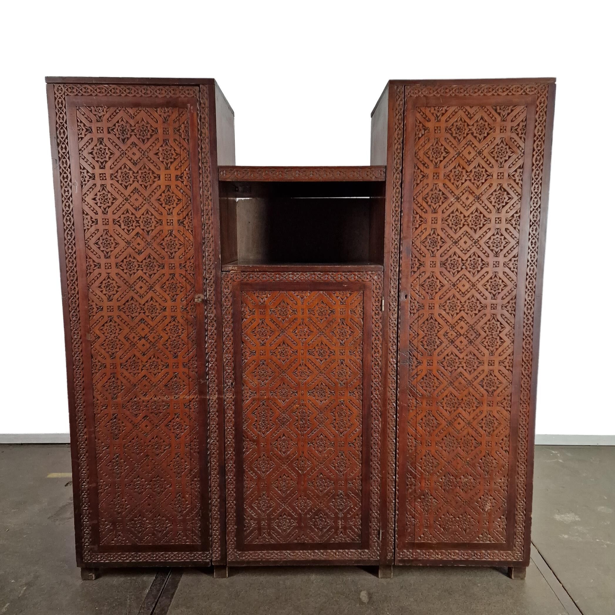 Wooden carved cabinet