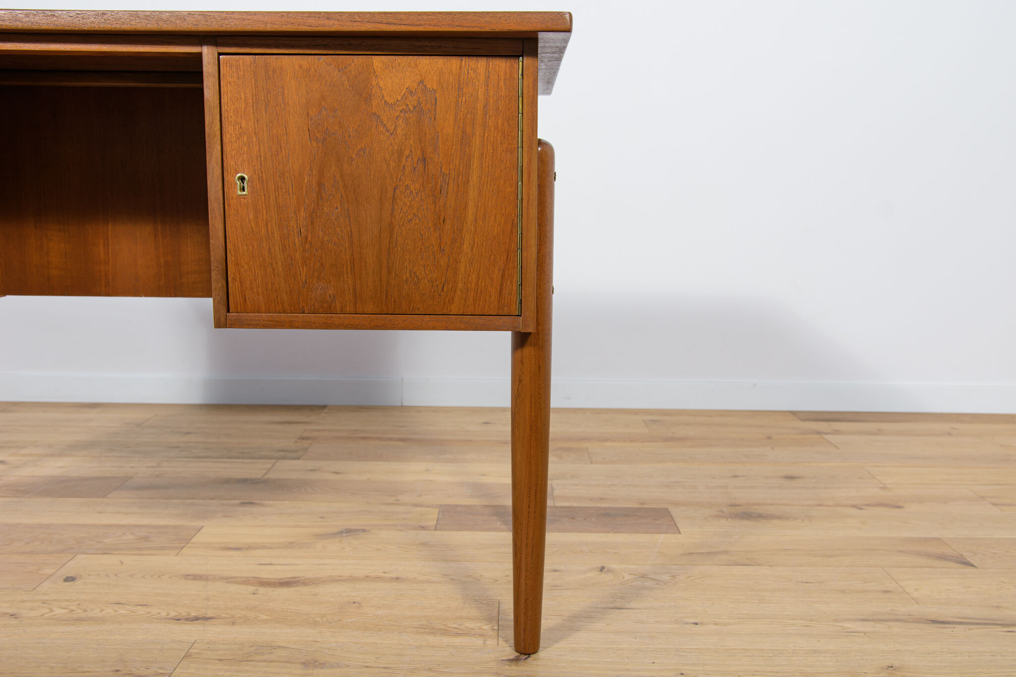 Mid-Century Danish Freestanding Teak Desk, 1960s