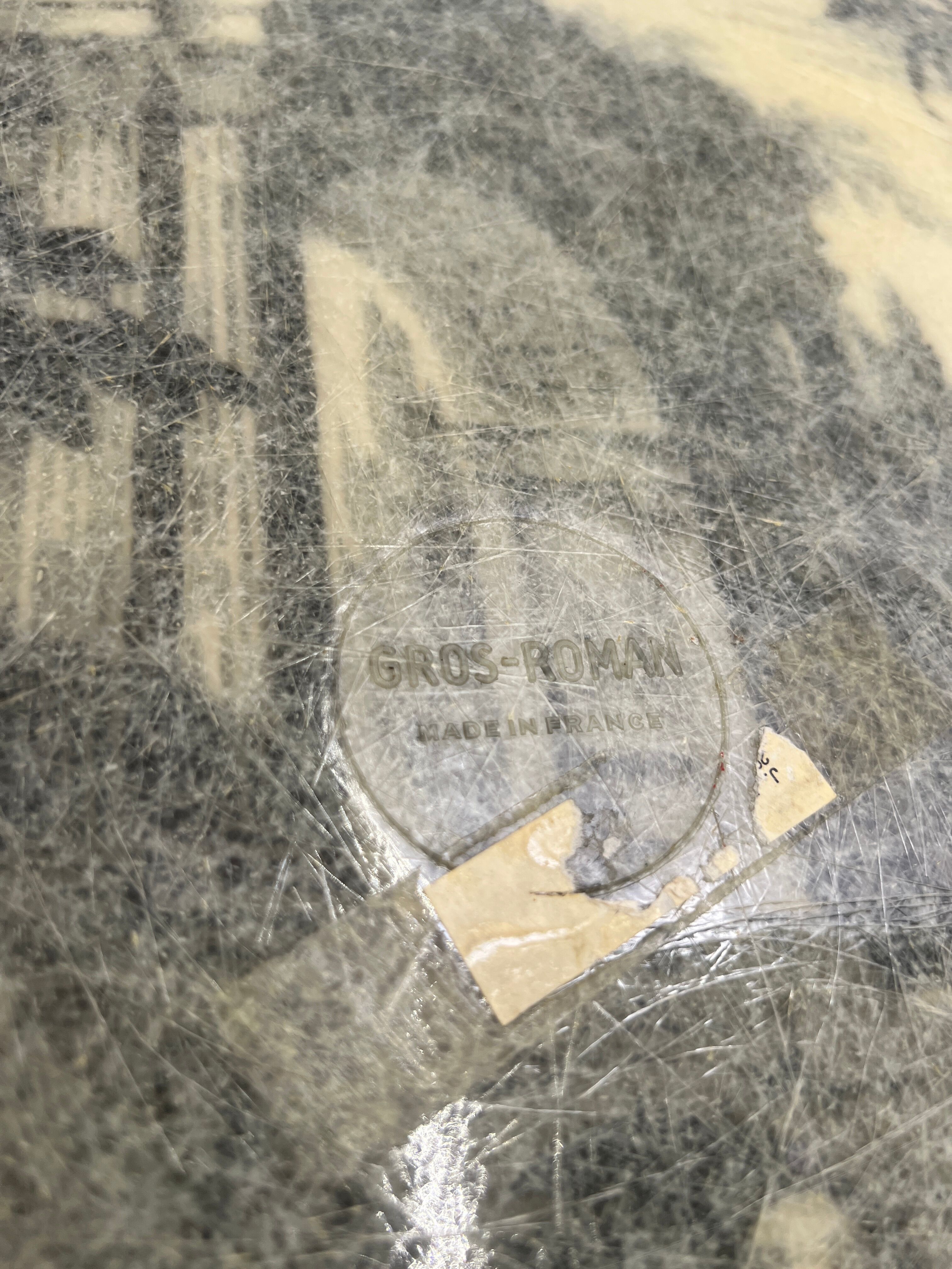 Fiberglass top canvas de Jouy style