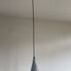 Gray trompet pendant light