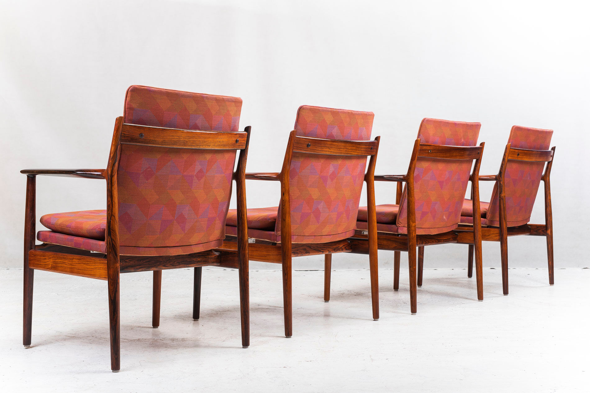 Lot de 4 fauteuils modèle 341 par Arne Vodder pour Sibast
