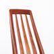 6 Danish chairs in teak and new leather, model "Eva" by Niels Koefoed.