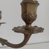 Vintage brass chandelier 5-burner