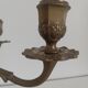 Vintage brass chandelier 5-burner