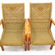 Chaises en corde vintage, 1970