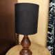 Wooden bedside lamp
