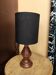 Wooden bedside lamp
