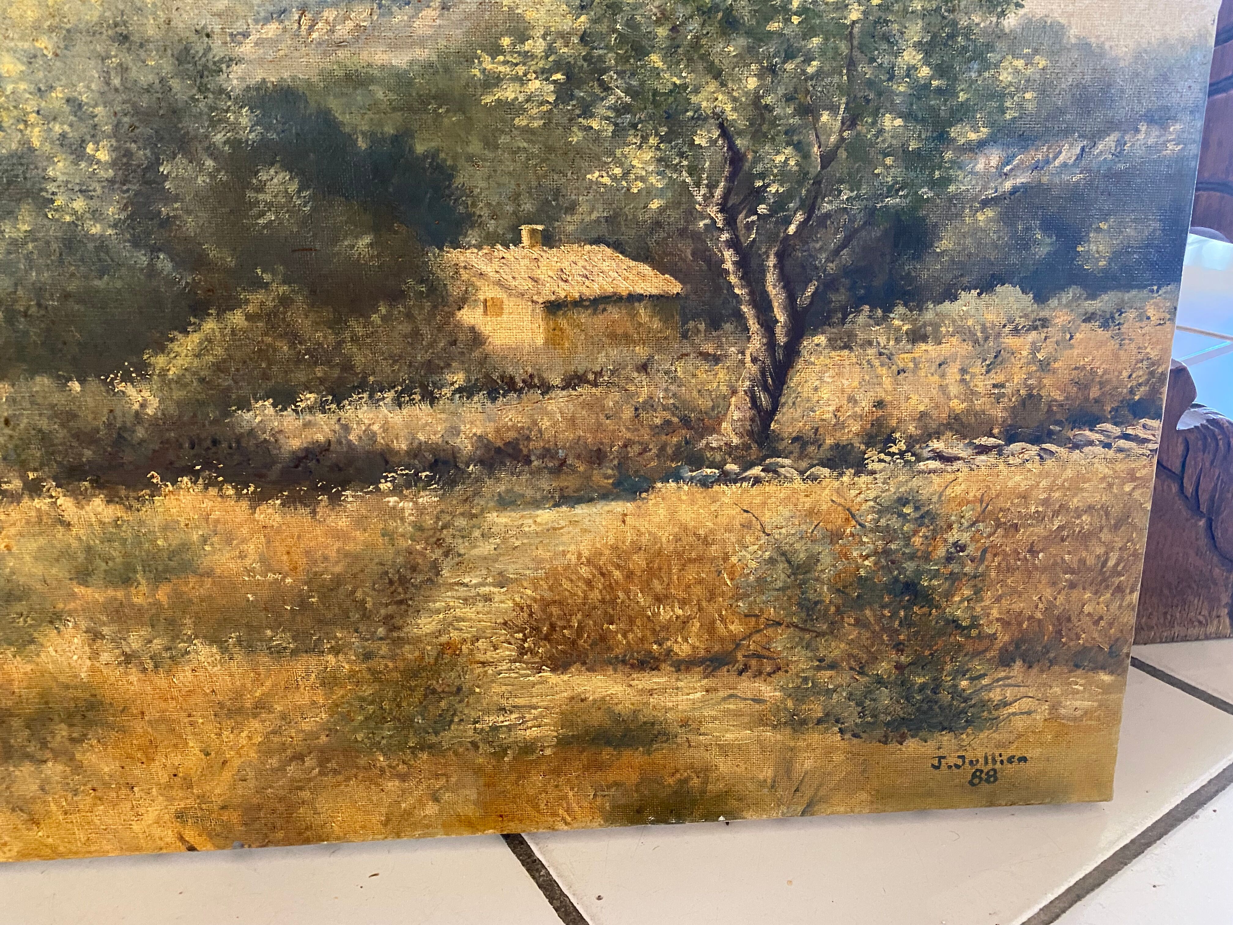 Painting "Sainte Victoire" J Jullien