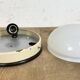 Industrial Bakelite Wall or Ceiling Light with Milk Glass, 1950s