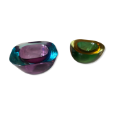 Pair of Flavio Poli cups in murano glass