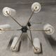 Perspex chandelier with 6 arms of light 1960s