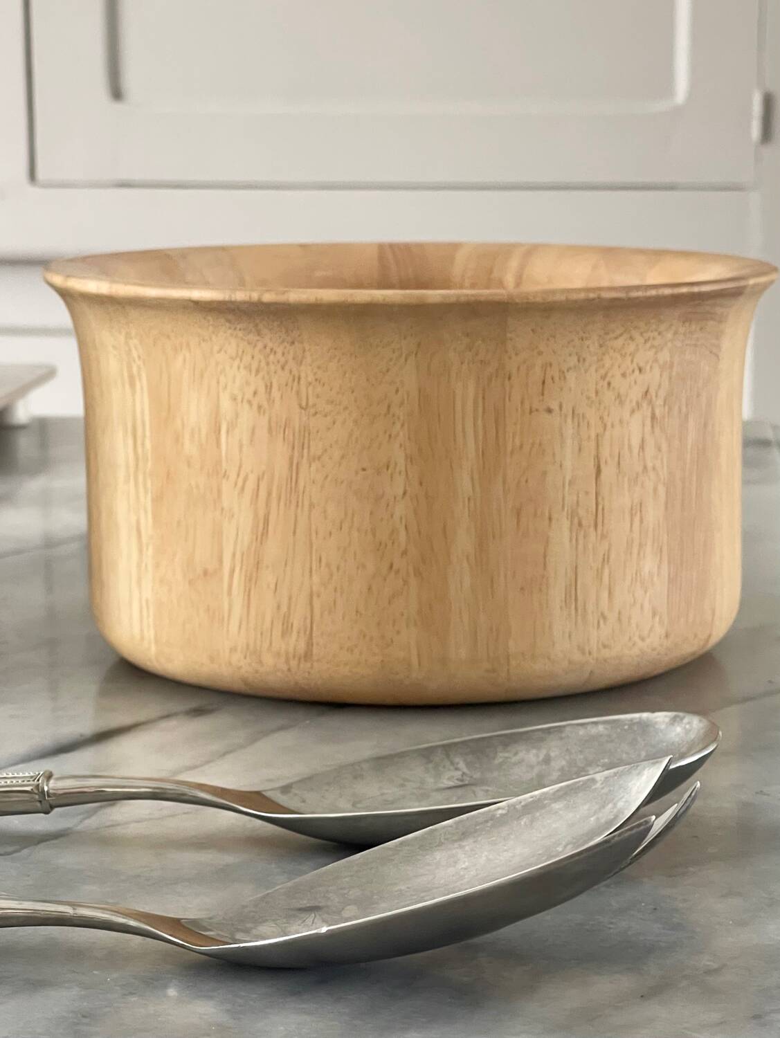 Couverts à salade en maillechort.