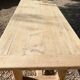 Old farm table in solid oak 2 m 63