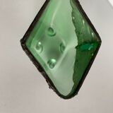 Frosted glass vase