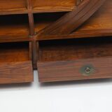 Bibliothèque en teck Asiatique vintage