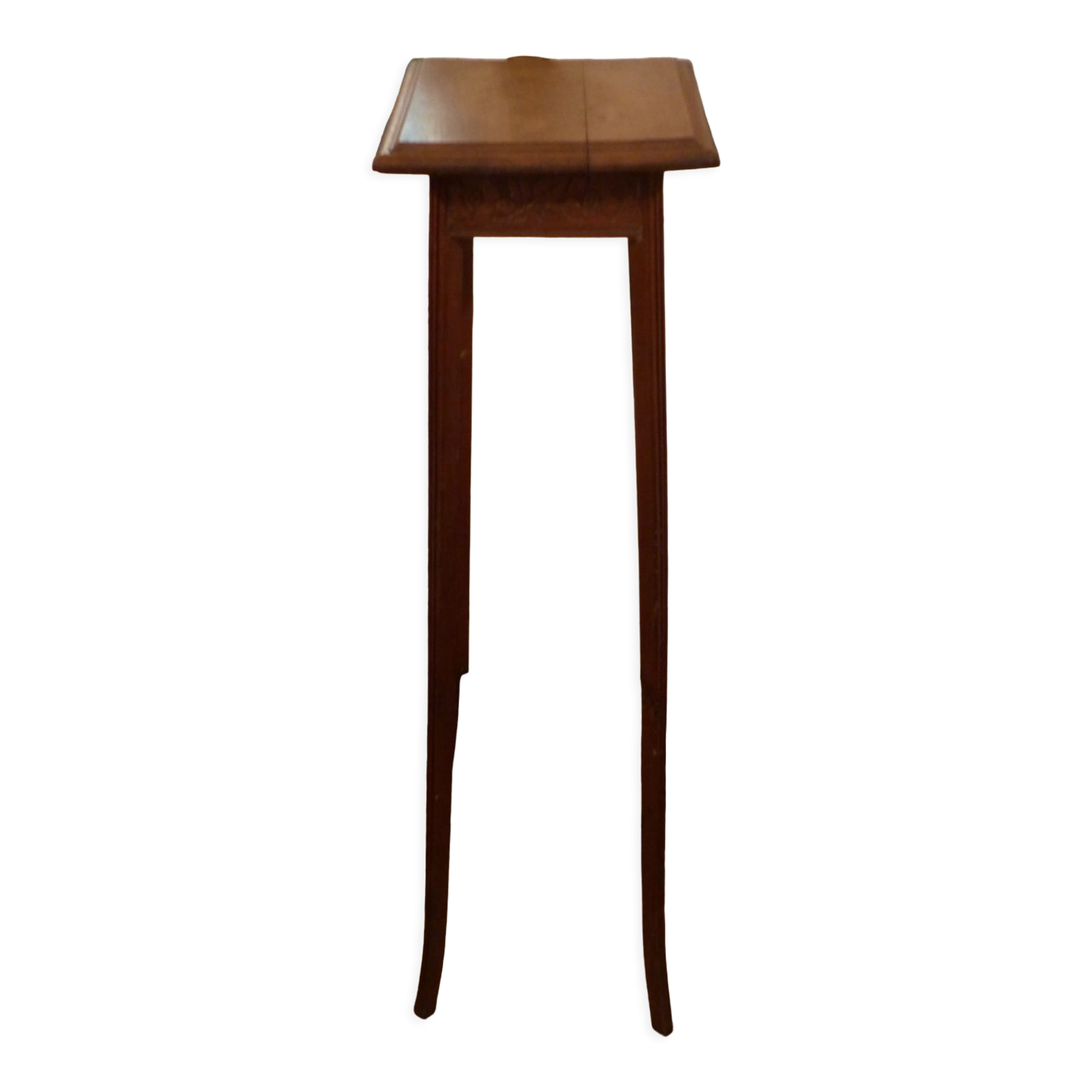 Wooden pedestal with shelf 1900s
