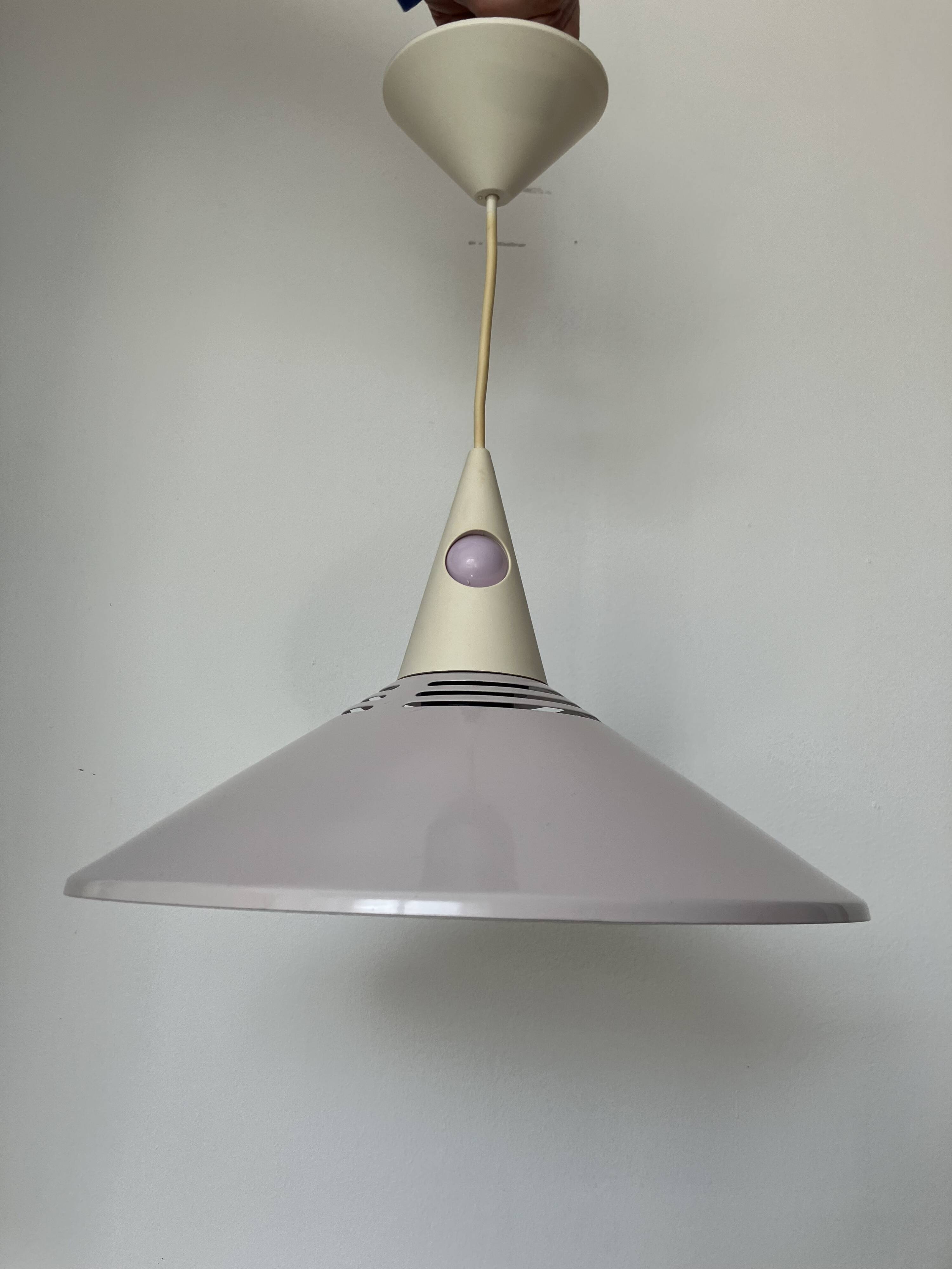 Brilliant lilac postmodern pendant light