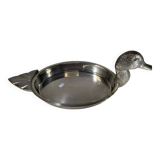 Silver metal duck
