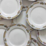 12 vintage porcelain dessert plates