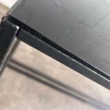 Coffee table in glass and iron