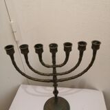 Hebreu worship candlestick menorah hanukkia 7 branches