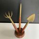 1950s miniature garden tool set