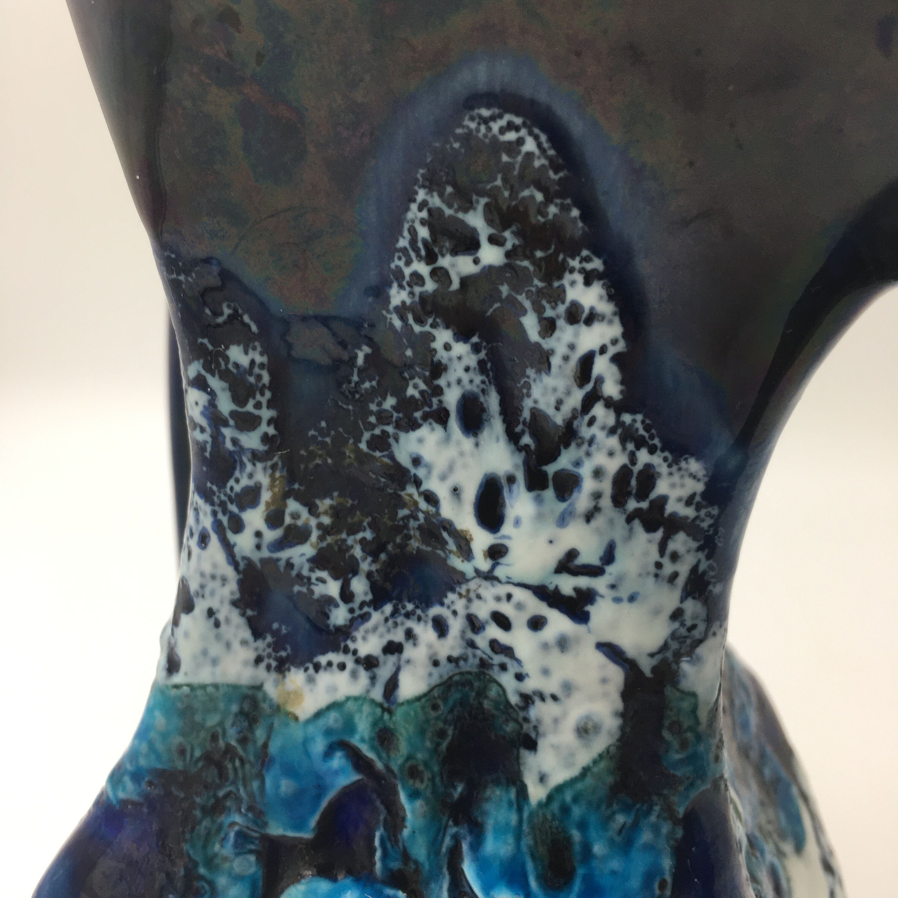 Ceramic vase blue