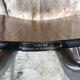 Pair of tublac chairs compass legs chrome metal formica wood vintage #a241