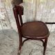 Antique bistrot chair wood curved back vintage