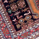 Vintage Armenian carpet Yerevan handmade 169cm x 269cm 1960s