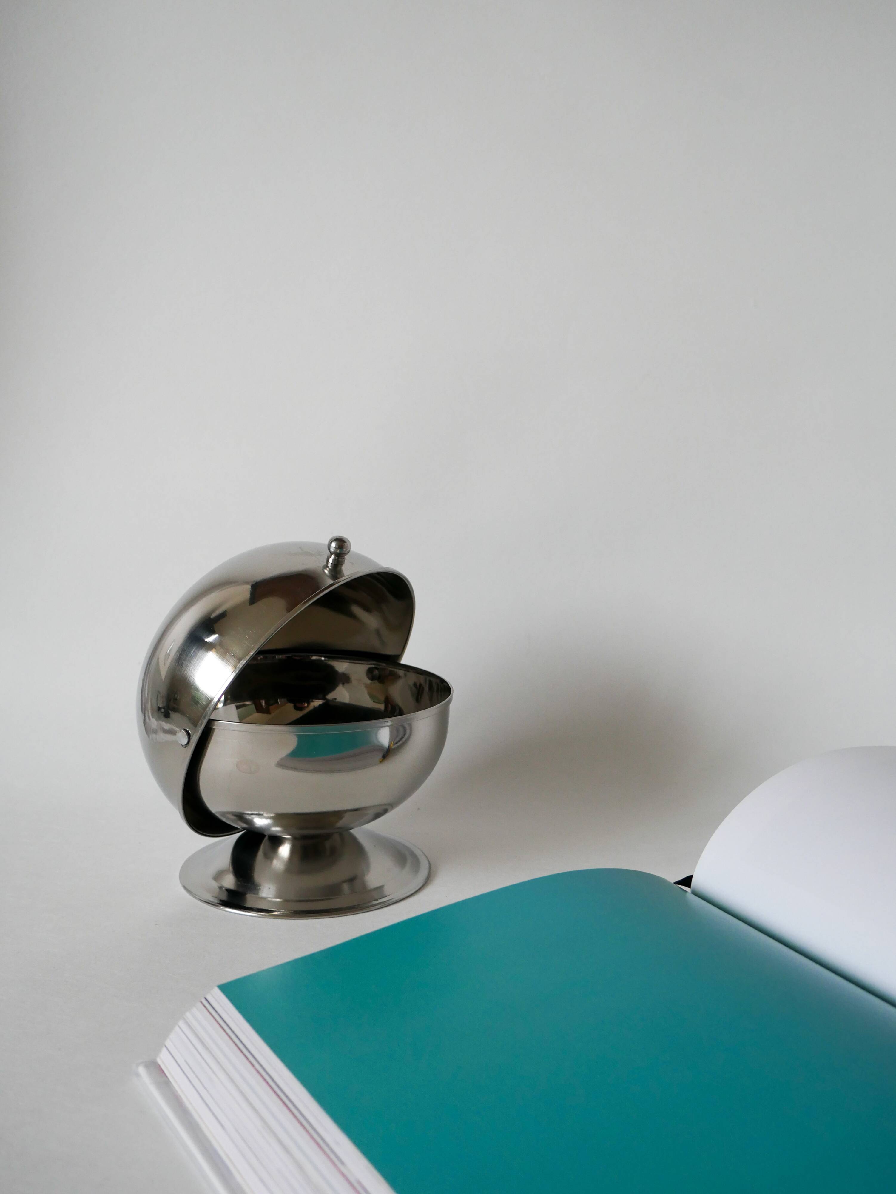 sucrier en inox Design 1970