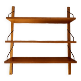 Wall shelves Poul Cadovius teak with 3 levels 1960.