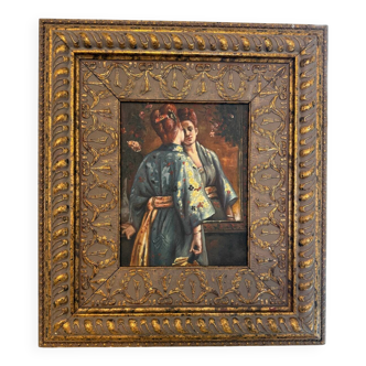 Peinture Femme au déshabillé