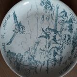 Faience plates by Gien Fables by Lafontaine