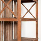 Shelves with teak slats
