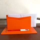 Vintage orange letterholder 70s