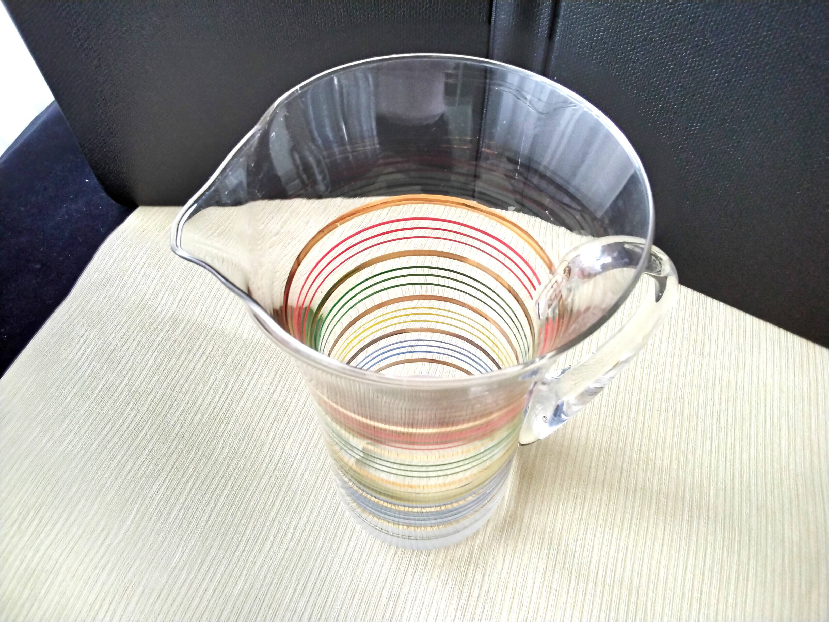 Water carafe, vintage pitcher from the 50s