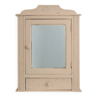 French wood and mirror Art Deco Shaving Cabinet, 1930s