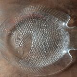 Plat verre forme  poisson