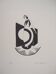 Sonia delaunay: art deco graphic dress - signed lithograph